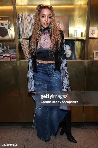 Tinashe attends as Spotify Celebrates 2023 Wrapped at Grandmaster Recorders on November 30, 2023 in Los Angeles, California.