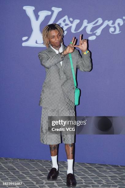 American rapper Swae Lee attends Louis Vuitton Men's Pre-Fall 2024 fashion show on November 30, 2023 in Hong Kong, China.