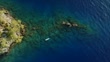 Woman Swimming On Stand Up Paddle Board View From Above Filmmaterial ...