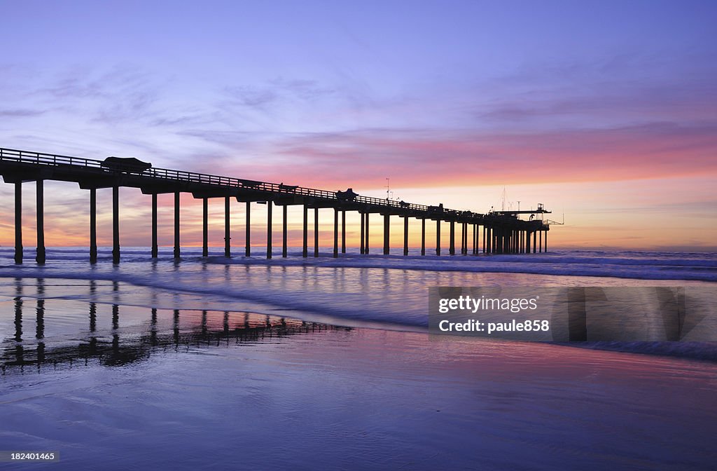 Scripps Pier at Dusk