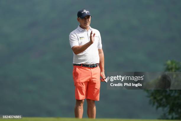 Adilson DaSilva of Brazil in action on Day Two of the Vinpearl DIC Legends Vietnam at Vinpearl Resort Nha Trang on December 01, 2023 in Nha Trang,...