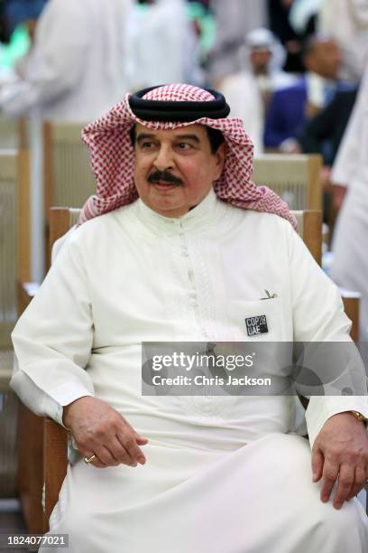 King Hamad bin Isa Al Khalifa of Bahrain attends the opening ceremony of the World Climate Action Summit during COP28 on December 01, 2023 in Dubai,...