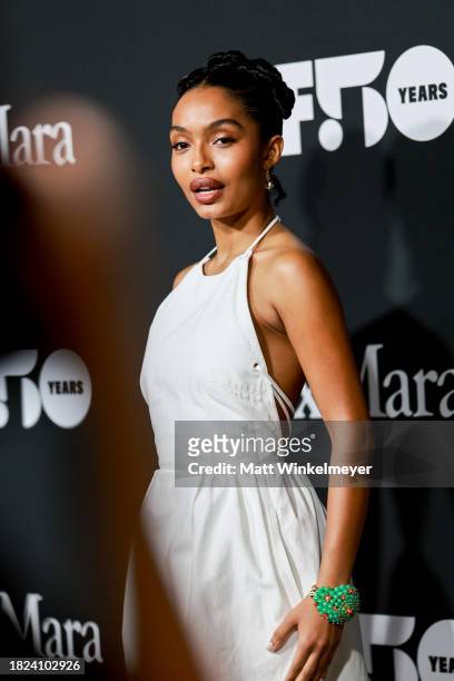 Yara Shahidi attends the Women in Film Presents 2023 WIF Honors at The Ray Dolby Ballroom on November 30, 2023 in Hollywood, California.