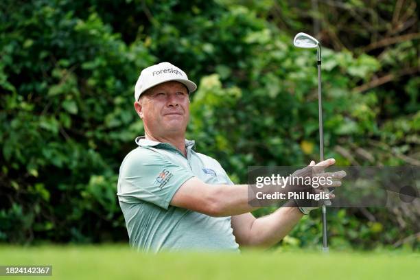 Greig Hutcheon of Scotland in action on Day Two of the Vinpearl DIC Legends Vietnam at Vinpearl Resort Nha Trang on December 01, 2023 in Nha Trang,...