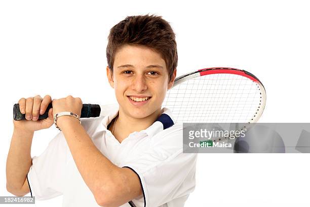 catorce años jugador de tenis - 14 15 years fotografías e imágenes de stock