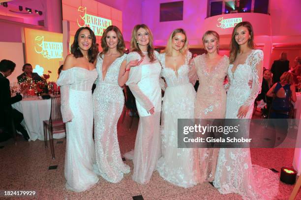 Nina Mogghadam, Mareile Höppner, Frauke Ludowig, daughter Nele Ludowig Röffen, Laura Osswald and Nicola Cavanis during the 15th Mon Cheri hosts...