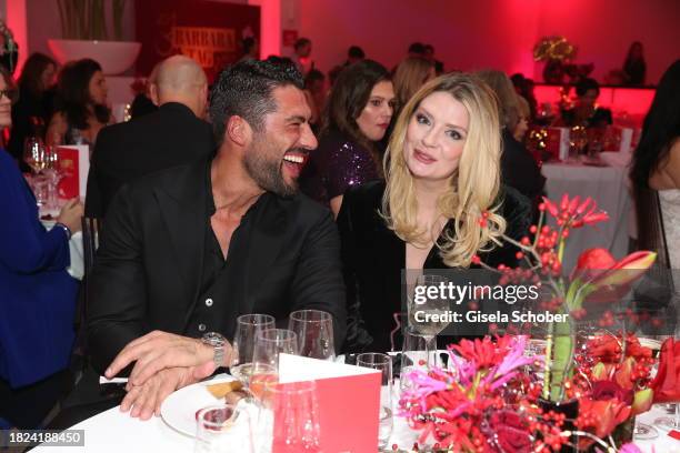 Giovanni Angiolini, Mischa Barton during the 15th Mon Cheri hosts Barbara Tag at Isarpost on December 4, 2023 in Munich, Germany.