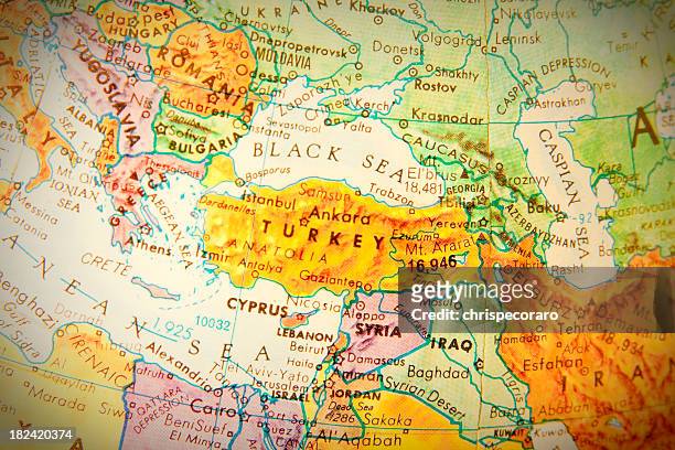 travel the globe series - turkey - turkey map stock pictures, royalty-free photos & images