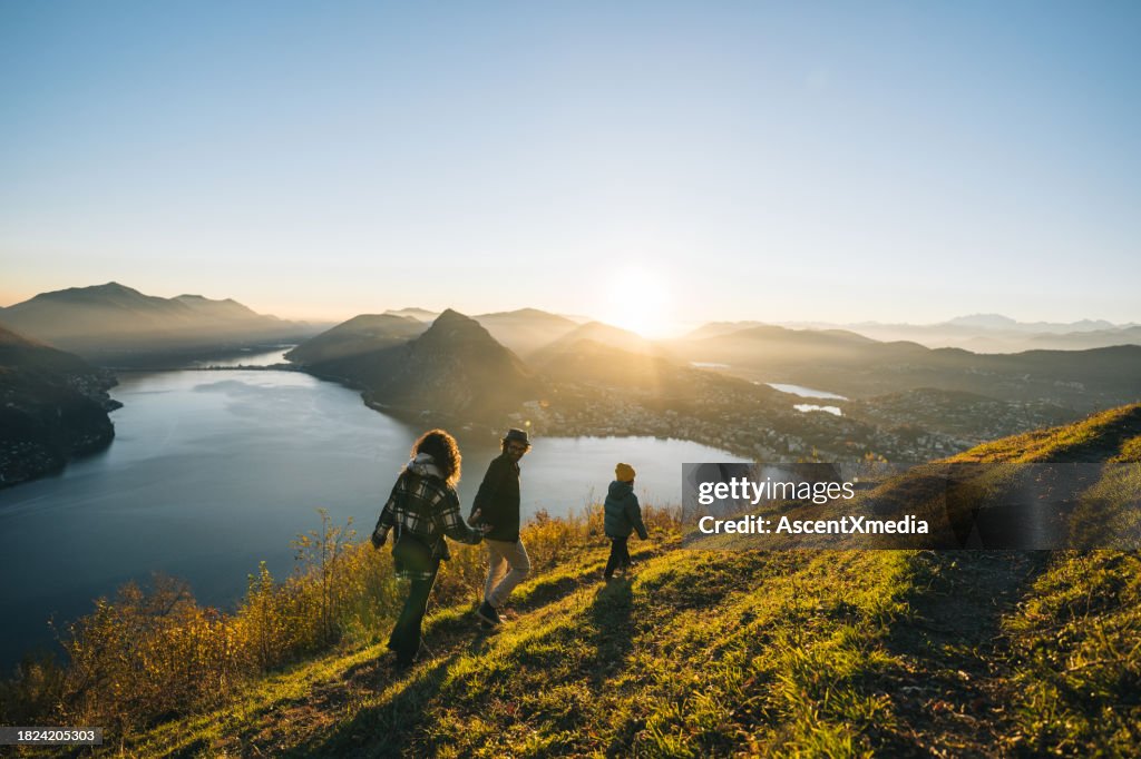 Family enjoys time together on mountain top