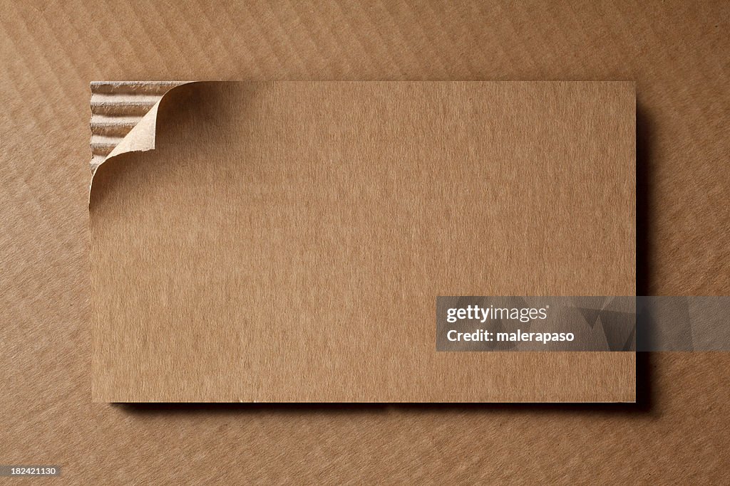 Cardboard sheet