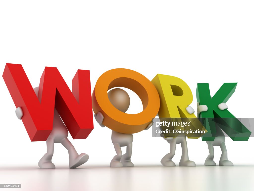 Worked Word The Work Word High-Res Stock Photo - Getty Images