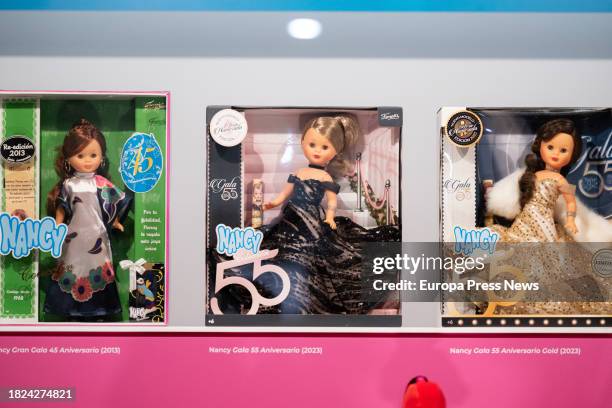 Nancy dolls in an exhibition, at the Museo del Traje, on December 1 in Madrid, Spain. The Museo del Traje, Centro de Investigacion del Patrimonio...