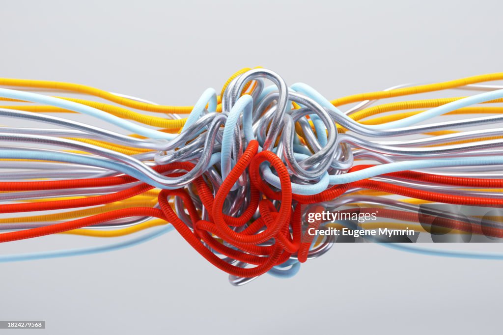 Color Ropes. Rope Knot.