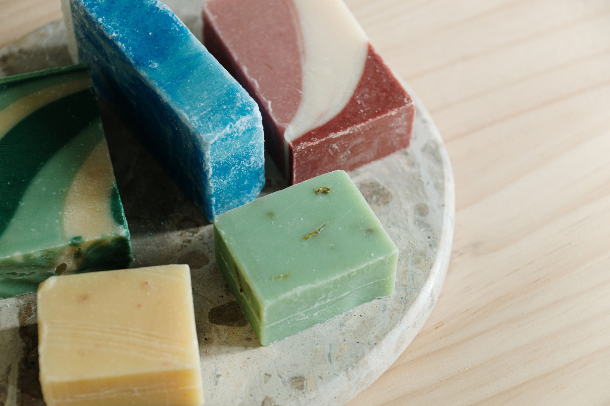 Colorful handcrafted soap Colorful handcrafted soap