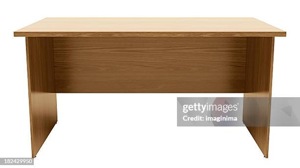 desk / table with clipping path - desk stock pictures, royalty-free photos & images