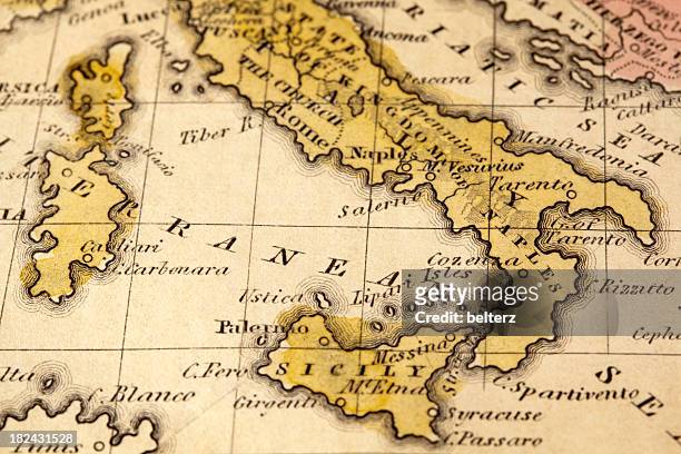 italy map - map of rome italy stock pictures, royalty-free photos & images