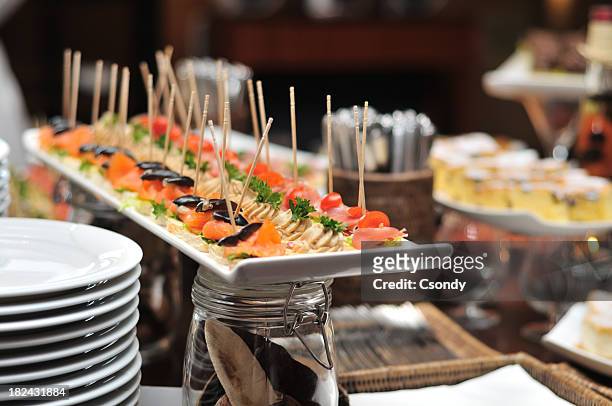 catering - wedding food stock pictures, royalty-free photos & images
