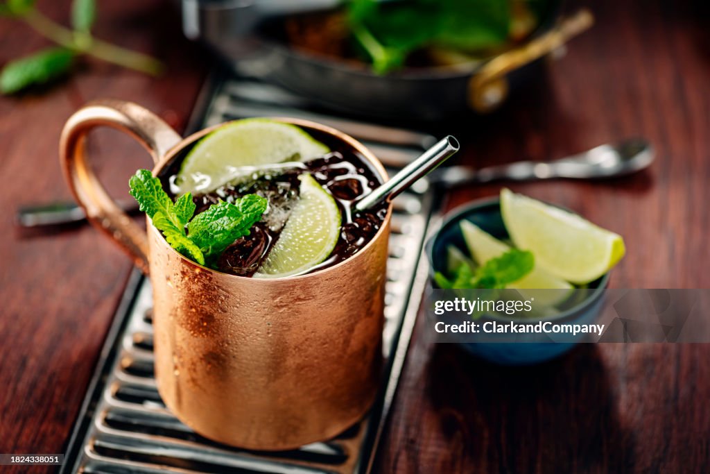 Moscow Mule Ginger Ale Mocktail