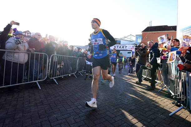 GBR: Kevin Sinfield Starts His Ultra 7 In 7 In 7 Marathon Challenge In Leeds