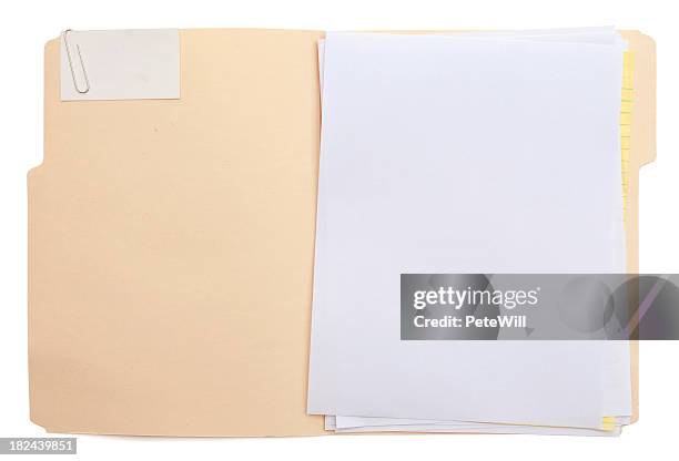 dossier & papier (w/path - trombone photos et images de collection