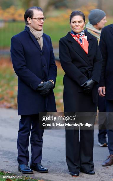 Prince Daniel of Sweden and Crown Princess Victoria of Sweden visit the Royal Botanic Gardens, Kew to learn about international research projects...