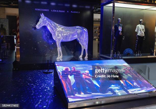 Horse Figurine displayed at the Beyoncé Exclusive Renaissance Flagship Store on December 1, 2023 in London, England.