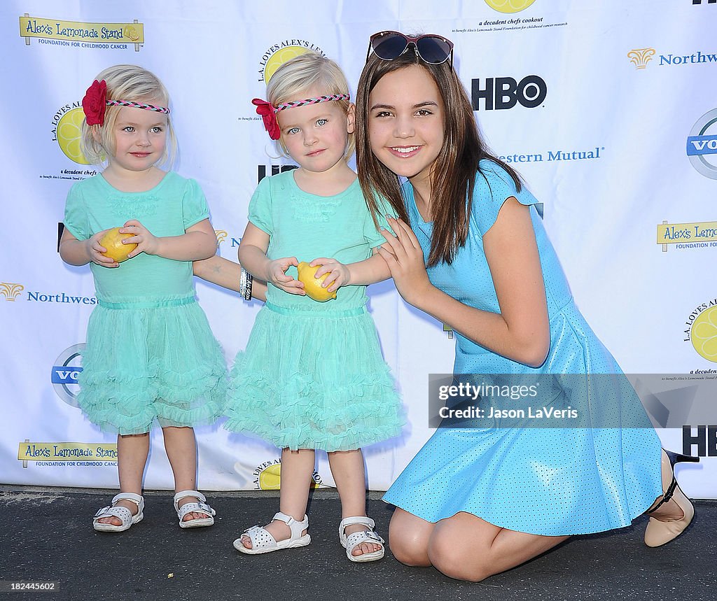 Ella Allan, Mia Allan and Bailee Madison attend the 4th annual L.A