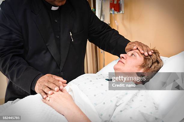 bedside pastoral services - clergy stock pictures, royalty-free photos & images