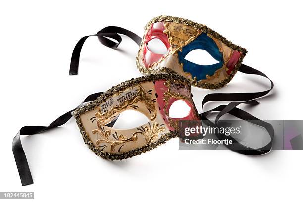lembranças: máscaras de veneza - masquerade mask imagens e fotografias de stock