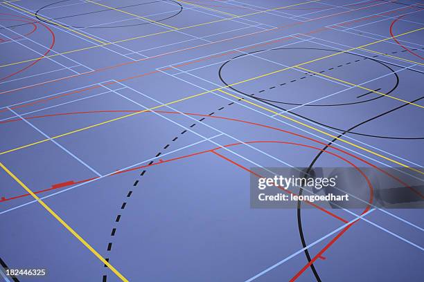 sports floor - sports field stock pictures, royalty-free photos & images