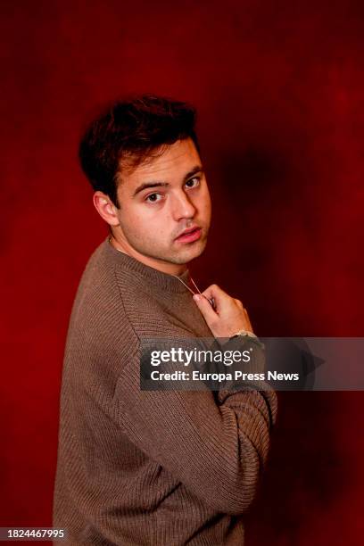 The singer DePol poses for Europa Press, at Rafaelhoteles Atocha, on December 1 in Madrid, Spain. Pol Gutierrez, better known as DePol, started in...