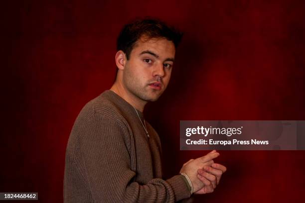 The singer DePol poses for Europa Press, at Rafaelhoteles Atocha, on December 1 in Madrid, Spain. Pol Gutierrez, better known as DePol, started in...