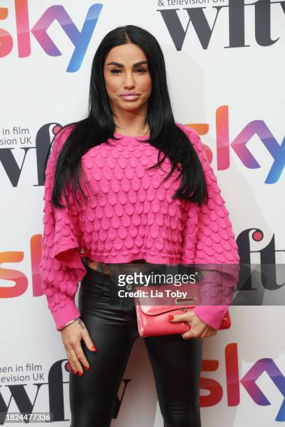 Katie Price attends the Sky Women In Film And TV Awards 2023 at the London Hilton Park Lane on December 01, 2023 in London, England.