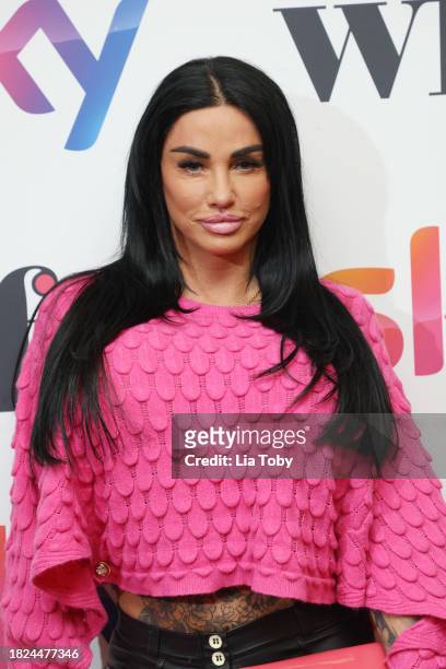 Katie Price attends the Sky Women In Film And TV Awards 2023 at the London Hilton Park Lane on December 01, 2023 in London, England.