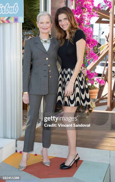 Actress Lake Bell and mother designer Robin Bell attend the Airbnb presents Hello LA with celebrity designed pop ups - Lake Bell and Robin Bell at...