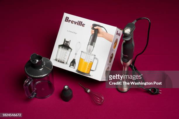 November 14: A Breville immersion blender is photographed in The Washington Post via Getty Images photo studio in Washington, DC on November 14, 2023.