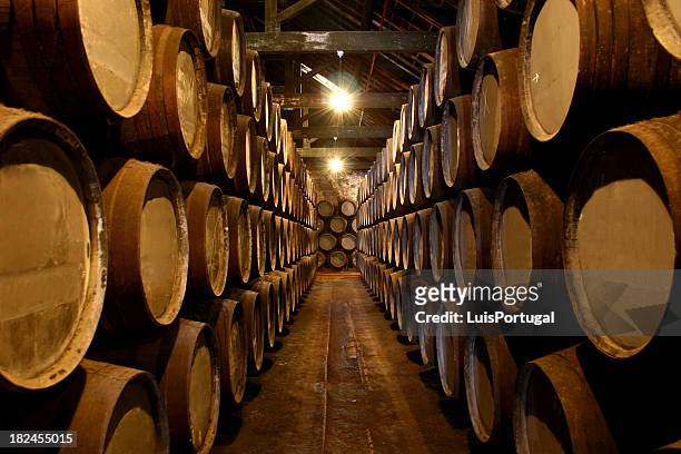 port wine cellar - whiskey stock pictures, royalty-free photos & images