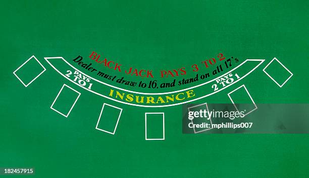 blackjack table - blackjacks stock pictures, royalty-free photos & images