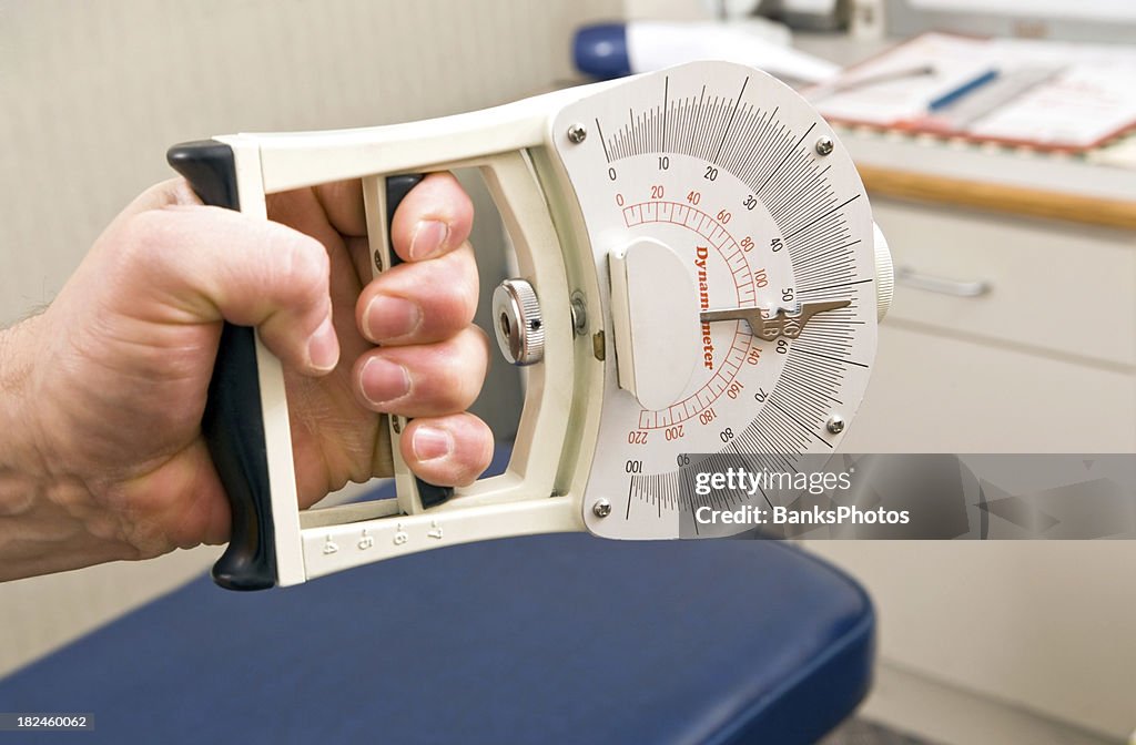 Dynamometer Hand Grip Strength Test