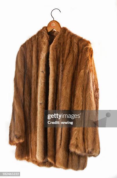 retro fur coat - mink stock pictures, royalty-free photos & images