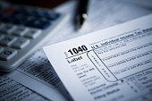 Financial IRS tax forms