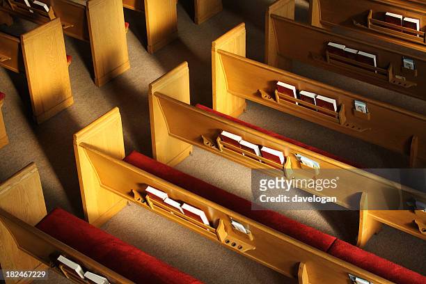 church pews - empty church stock pictures, royalty-free photos & images
