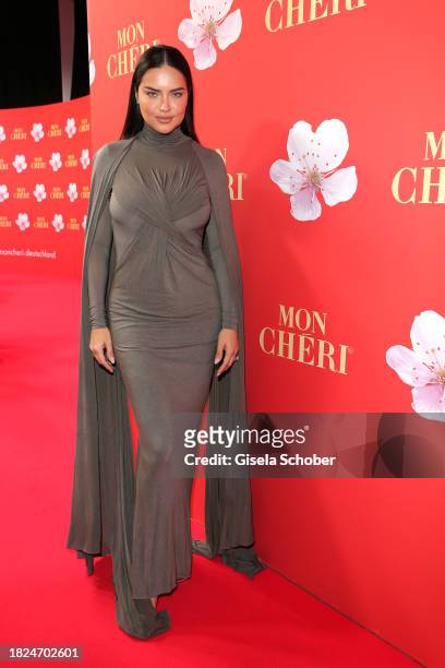 Super model Adriana Lima during the 15th Mon Cheri hosts Barbara Tag at Isarpost on December 4, 2023 in Munich, Germany.
