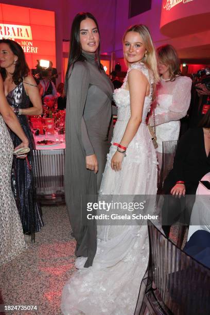 Super model Adriana Lima, Nele Ludowig Röffen during the 15th Mon Cheri hosts Barbara Tag at Isarpost on December 4, 2023 in Munich, Germany.