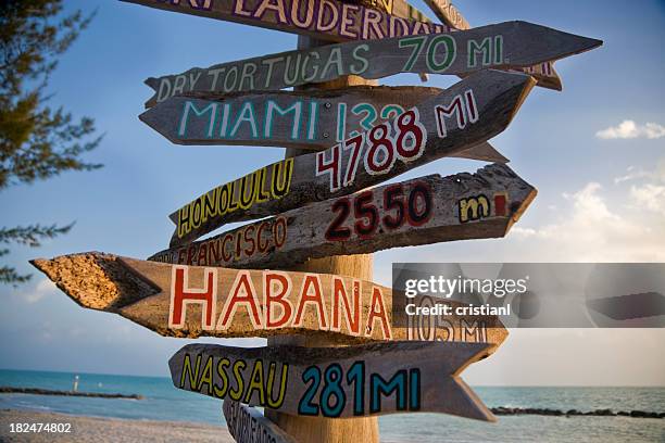 panneau à key west - key west photos et images de collection