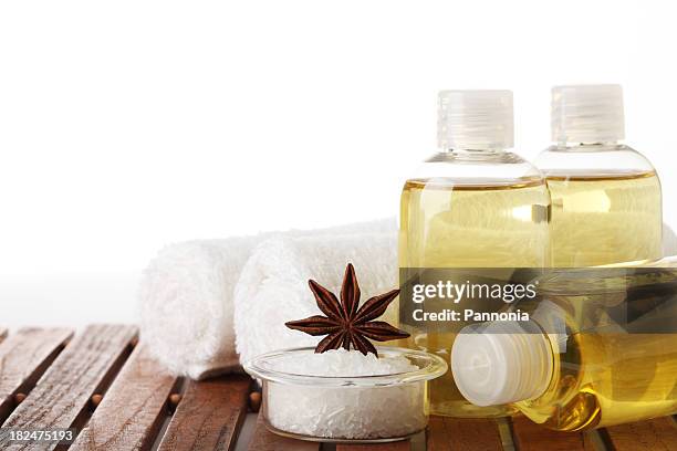 spa concept - bath salt stock pictures, royalty-free photos & images