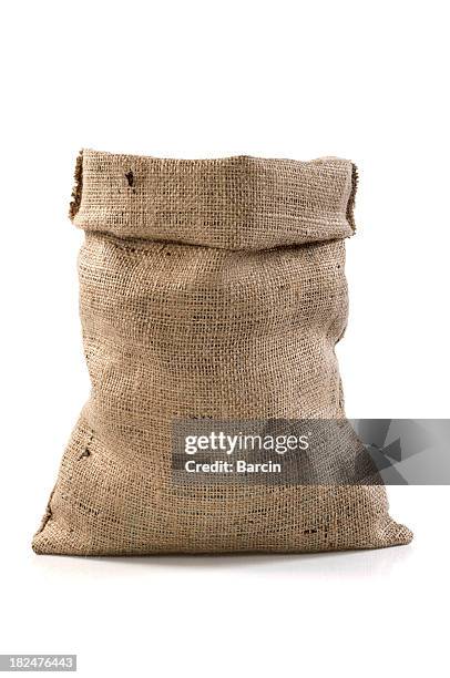 burlap sack - sack stockfoto's en -beelden