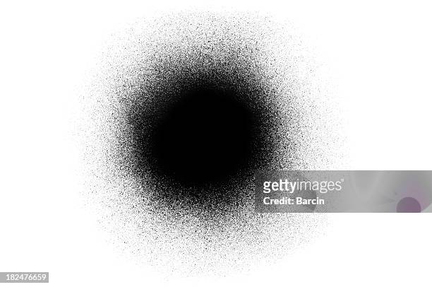 spray de tinta spot - black white imagens e fotografias de stock