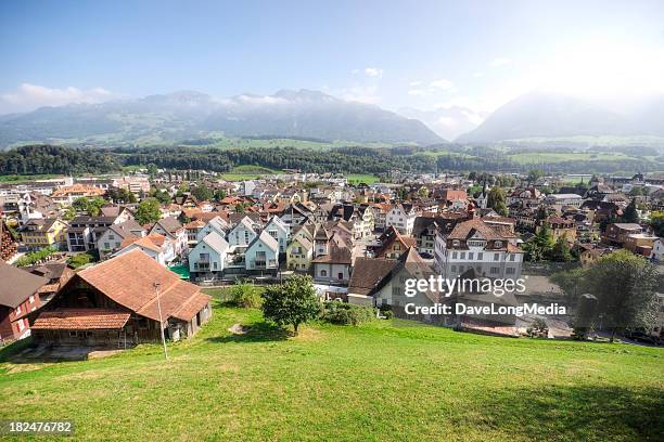 swiss village - obwalden canton stock pictures, royalty-free photos & images