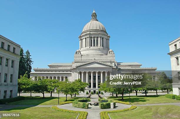 capitol and mall in olympia - olympia stockfoto's en -beelden